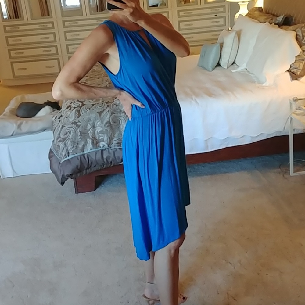 Bright blue Summer dress - Picture 4 of 5